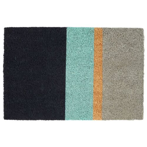Japandi Stripe Dark Doormat
