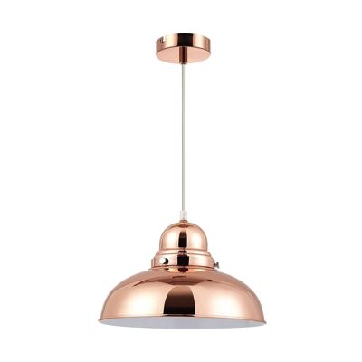 Jasper Bell Shaped Pendant Light with Copper Finish