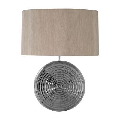 Lampe de table en céramique argentée Jessica