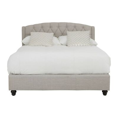 Josephine Light Grey Double Bed