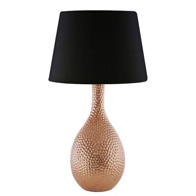 Julius Copper Hammered Ceramic Table Lamp