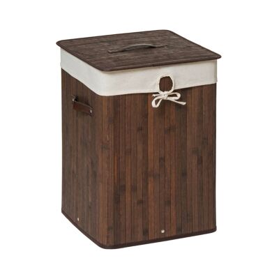 Kankyo Dark Brown Square Laundry Hamper