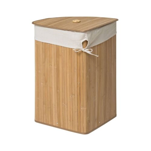 Kankyo Natural Bamboo Corner Laundry Hamper