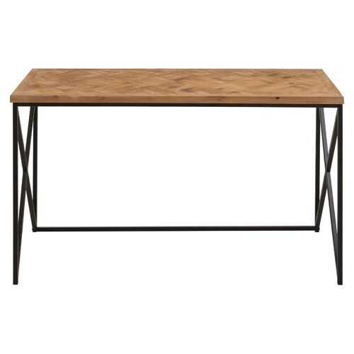 Kickford Console with Natural Parquet Top