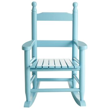 Fauteuil à bascule bleu pour enfants 2