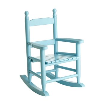 Fauteuil à bascule bleu pour enfants 3