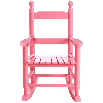 Chaise à bascule rose pour enfants 1