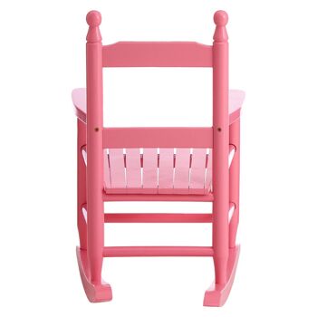 Chaise à bascule rose pour enfants 5