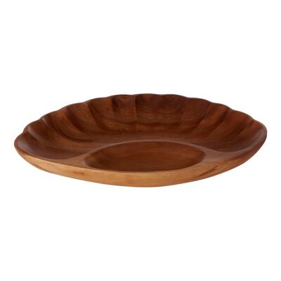 Kora 2 Compartment Clamshell Serving Dish