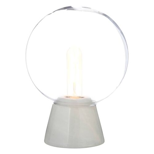 Lamonte Globe Lamp with White Marble Base