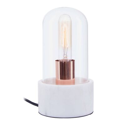 Lampada a campana con base in marmo bianco Lamonte / spina europea