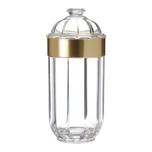 Large Light Gold Acrylic Canister