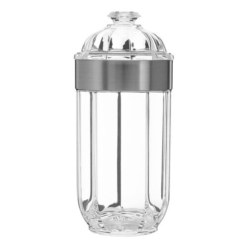 Large Silver Acrylic Canister
