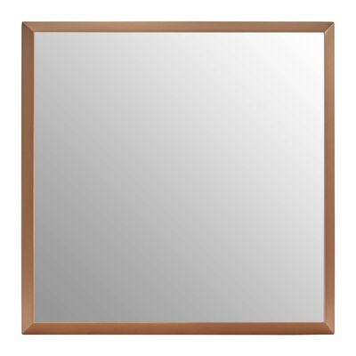 Large Square Gold Finish Wall Mirror