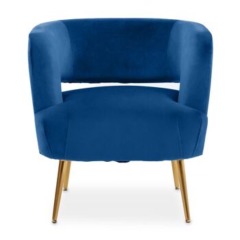 Chaise bleue Larissa 1