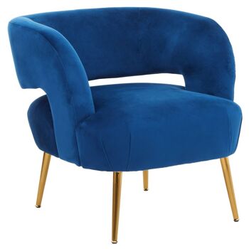Chaise bleue Larissa 3