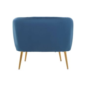 Chaise en velours bleu Larissa 10