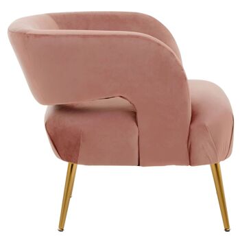 Chaise rose Larissa 4