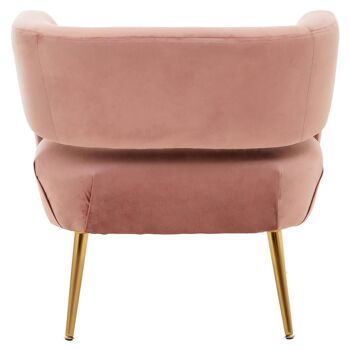 Chaise rose Larissa 5