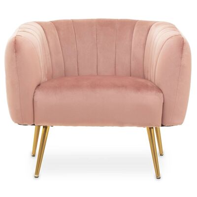 Larissa Pink Velvet Chair