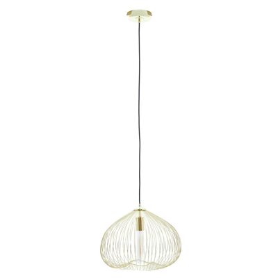 Lavis 1 Bulb Gold Finish Pendant Light