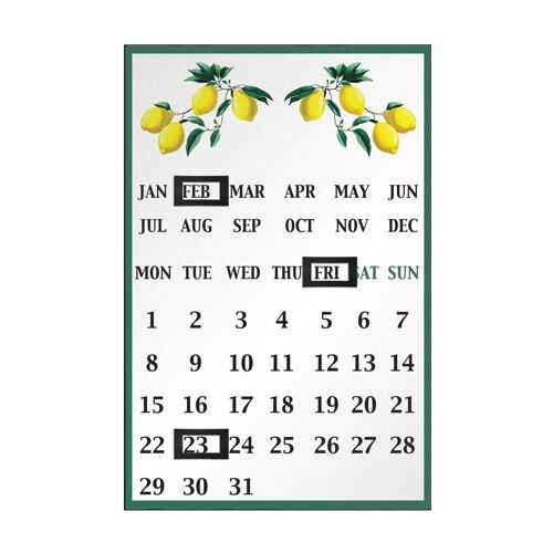 Lemon Tree Magnetic Calendar