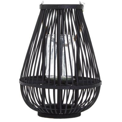 Lentigo Small Black Bamboo Lantern