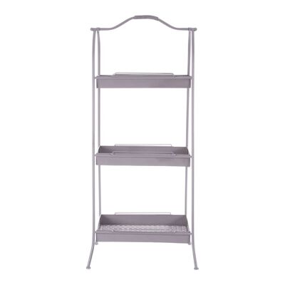 Lexa Grey Metal Storage Rack