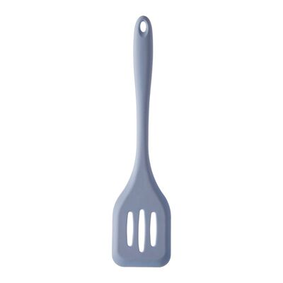 Light Blue Zing Silicone Slotted Turner