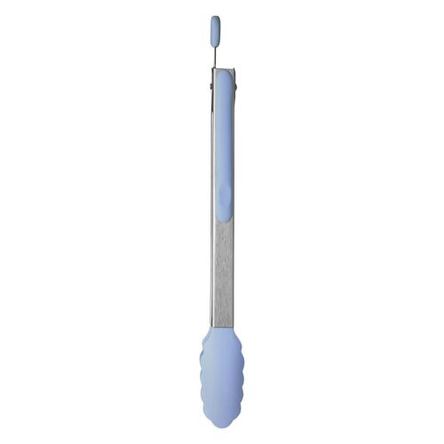 Light Blue Zing Silicone Tongs
