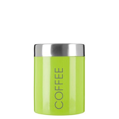 Lime Green Enamel Coffee Canister