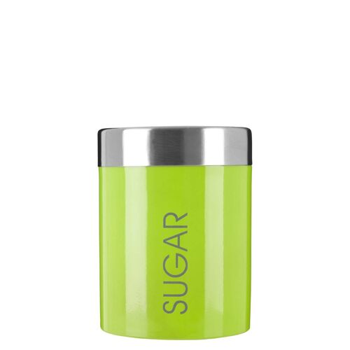 Lime Green Enamel Sugar Canister