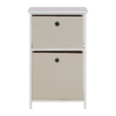 Lindo 2 Natural Fabric Drawers Cabinet