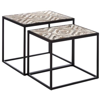 Lombok Set of 2 Side Tables