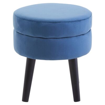 Loretta Midnight Velvet Stool