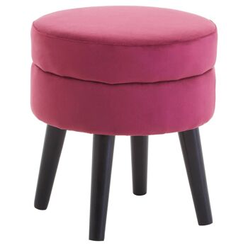 Tabouret en velours vin Loretta 3