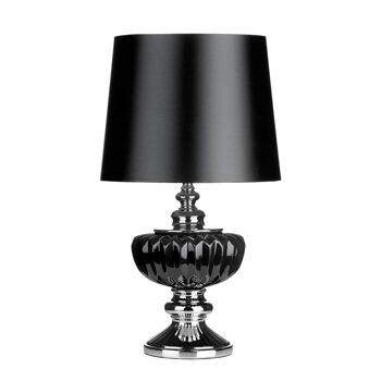 Lampe de table en céramique noire Luana 1