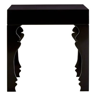 Luis Black High Gloss Finish Side Table