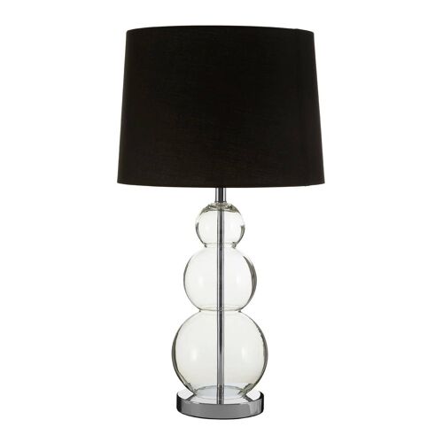 Luke Black Fabric Shade / EU Plug Table Lamp