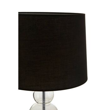 Lampe de table Luke avec abat-jour en tissu noir 4
