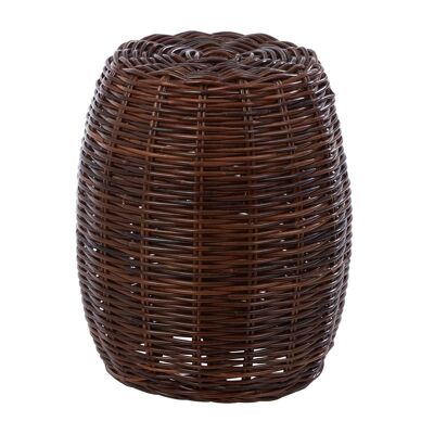 Maka Natural Brown Rattan Stool