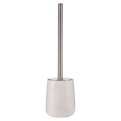 Marble and Off-White Toilet Brush