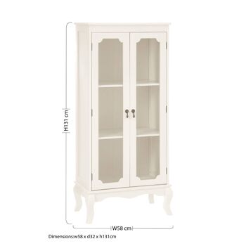 Armoire 2 portes vitrées Marcella 3