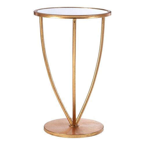 Marcia Mirror Top / Gold Frame Side Table