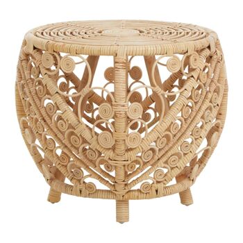 Tabouret/table en rotin naturel Mataram 3