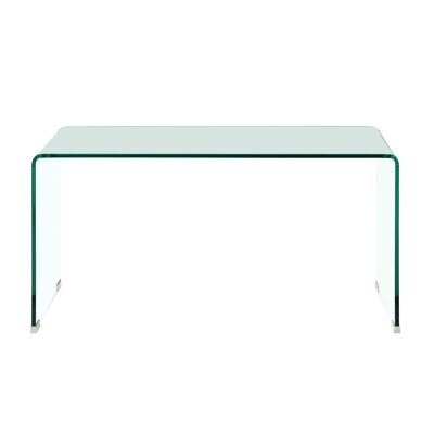 Matrix Clear Bent Glass Coffee Table