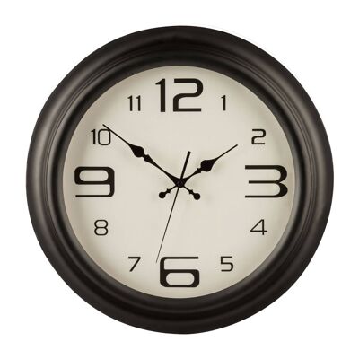 Matt Black Metal Wall Clock