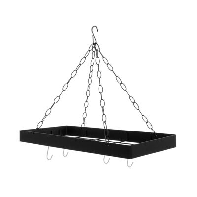 Matt Black Rectangular Ceiling Rack