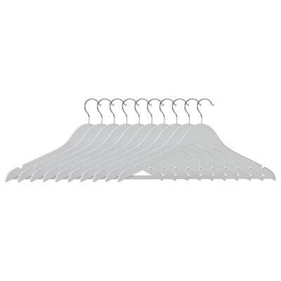 Matte White Clothes Hangers - Set of 10