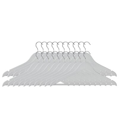 Matte White Clothes Hangers - Set of 20